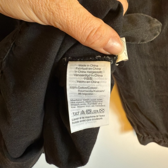 Madewell Tie Bottom Long Sleeved Top - Sz Small - Picture 10 of 12